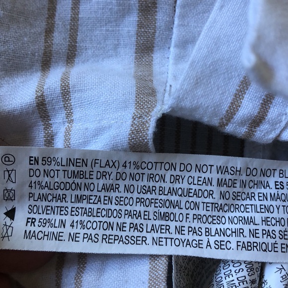 SOLD Forever 21 Coastal Linen Striped Beach Dress - Picture 10 of 10